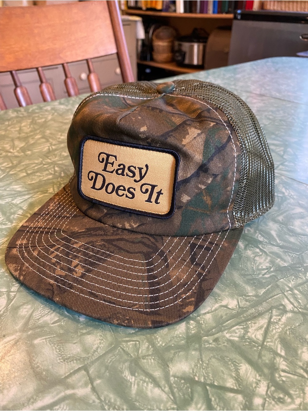 Very Nice Camouflage “Easy Does It” SnapBack Trucker Hat by Katin USA